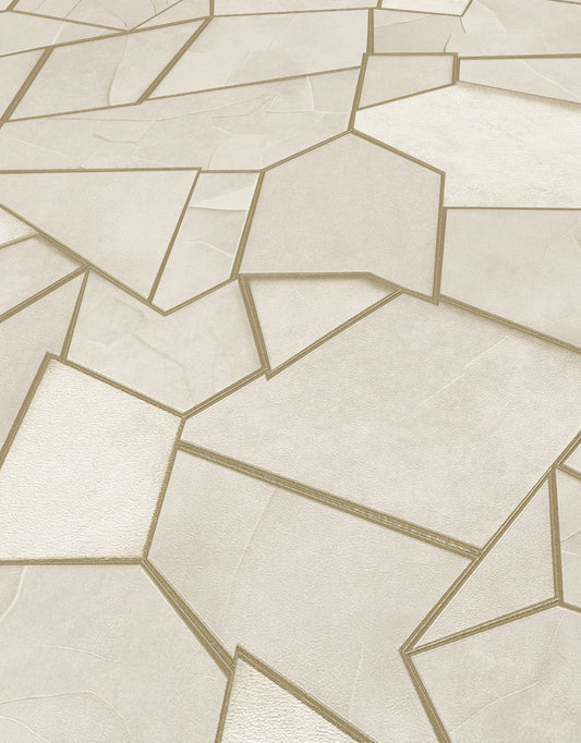 Geometric Wallpaper Gold Wallpaper Cream Wallpaper Modern Wallpaper Abstract Wallpaper Luxury Wallpaper Accent Wall Wallpaper Textured