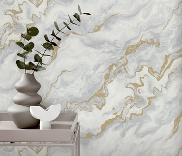 White Marble Wallpaper Gold Marble Wallpaper Neutral Wallpaper Light Grey Wallpaper Modern Wallpaper Luxury Wallpaper Textured Wallpaper
