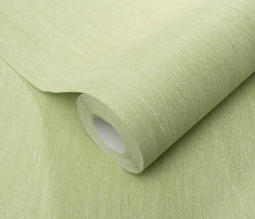 Green Textured Wallpaper | Soft Sage Vinyl Wallpaper | Modern Minimalist Wall Covering | Subtle Fabric Effect | Cameo Collection