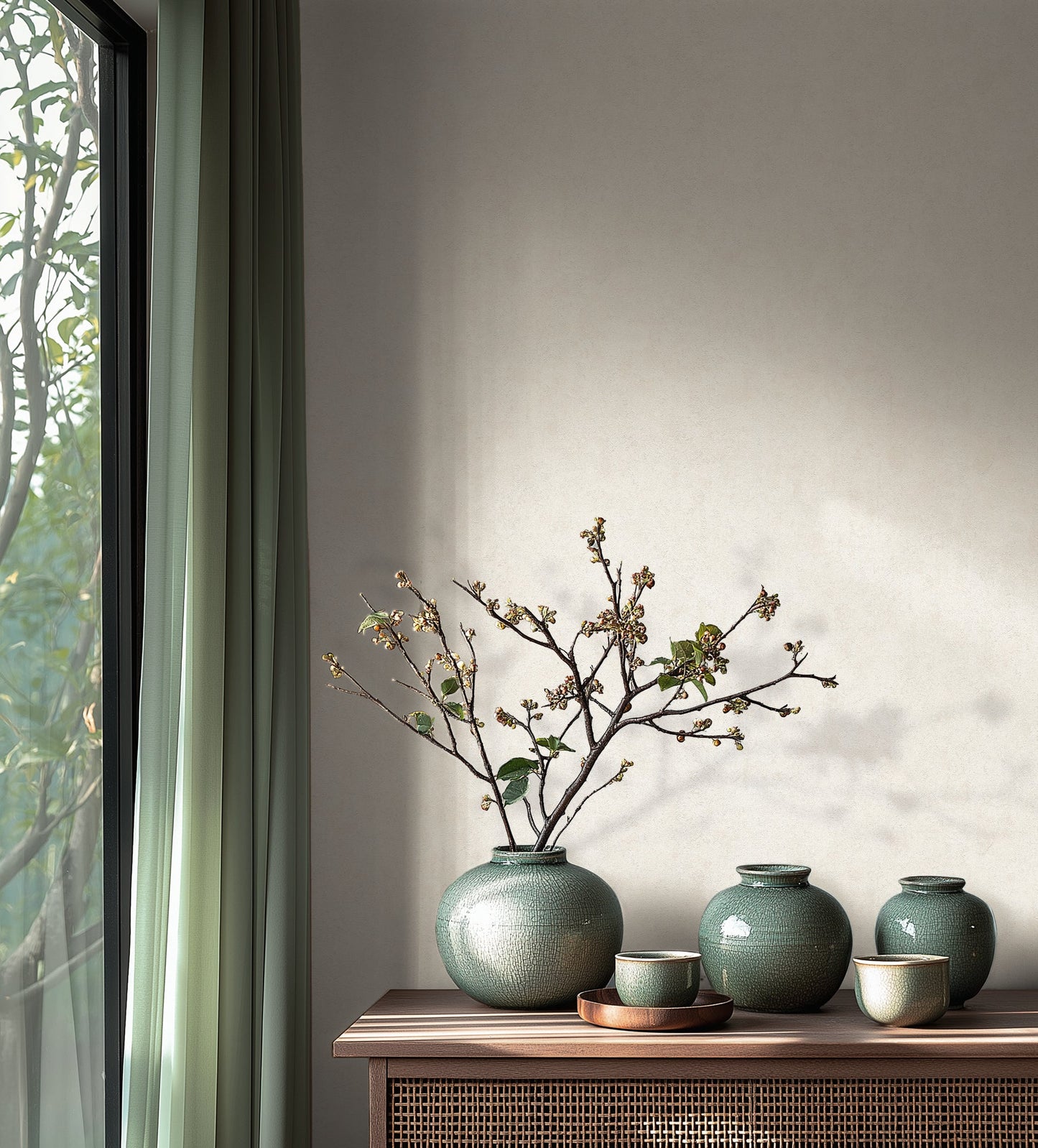 White Textured Plain Modern Rustic Faux Concrete Wallpaper