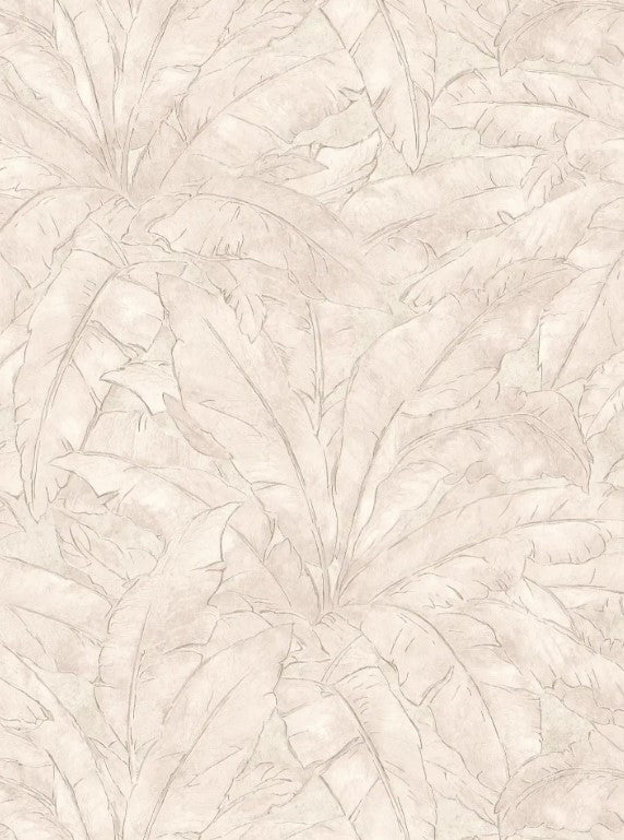 Floral Tropical Beige Modern Wallpaper