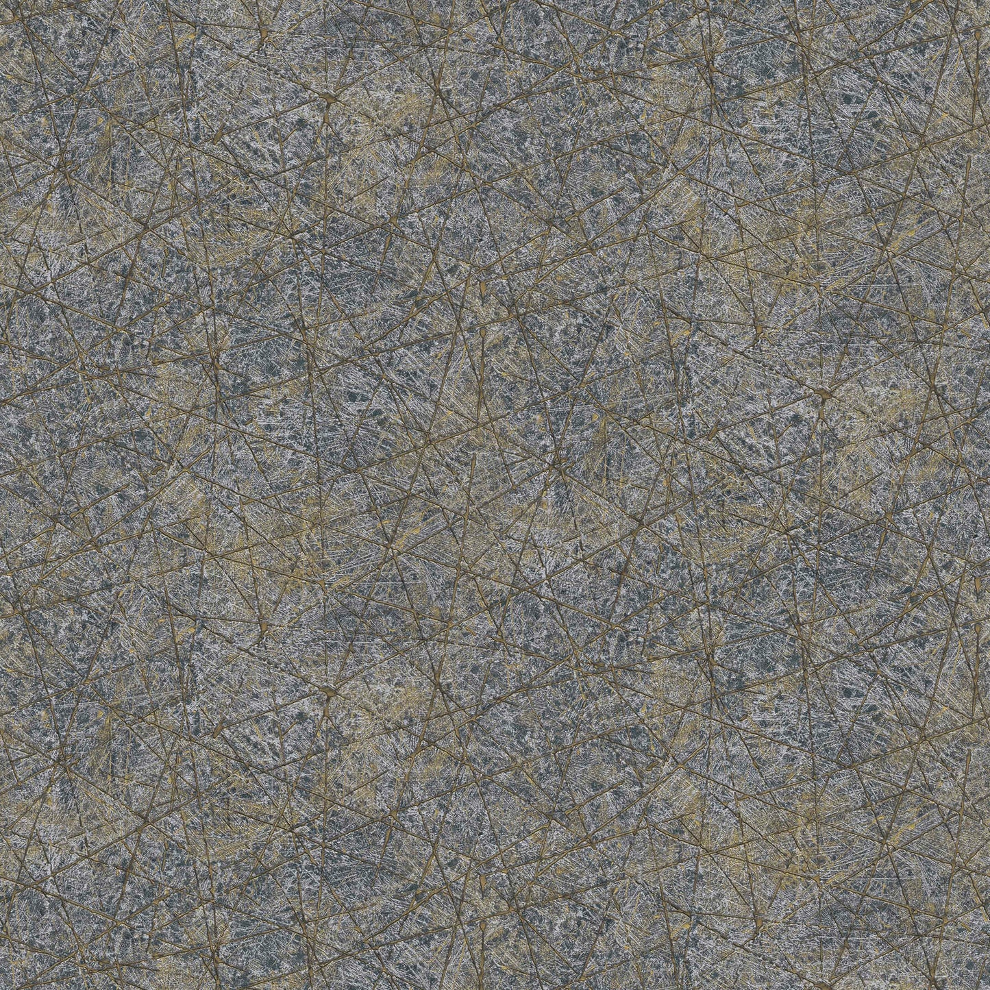 Grey & Gold Geometric Vinyl Wallpaper