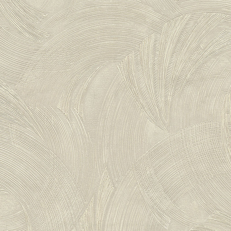 Beige Textured Vinyl Wallpaper – Elegant Plaster Brush Pattern Wall Covering