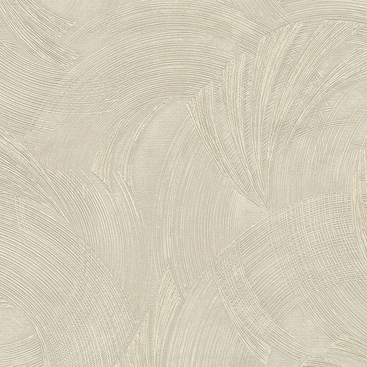 Beige Textured Vinyl Wallpaper – Elegant Plaster Brush Pattern Wall Covering