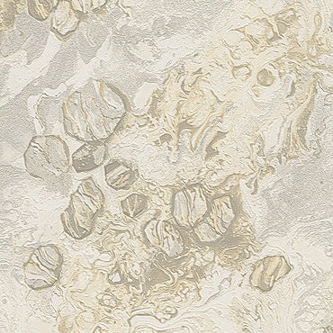 Beige Gold Abstract Textured Vinyl Wallpaper