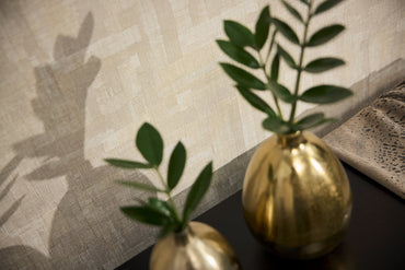 Beige Textured Vinyl Wallpaper – Woven Linen Effect