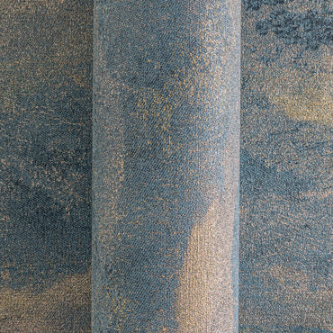 Blue Abstract Textured Vinyl Wallpaper