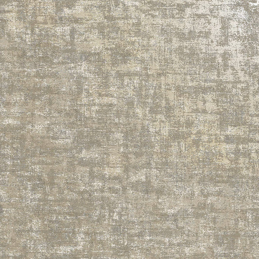 Glassbead Taupe and Gold Textured Vinyl Wallpaper
