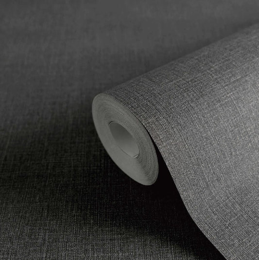 Charcoal Textured Vinyl Wallpaper