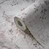 Soft Beige Floral Wallpaper Accent Wall