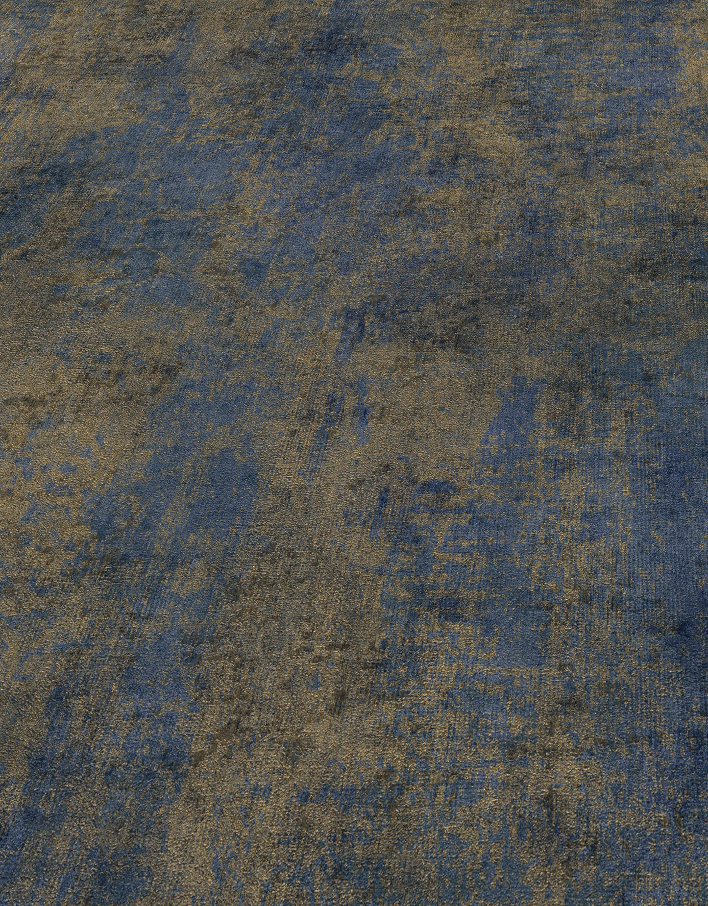 Modern Blue Gold Textured Wallpaper Metallic Vinyl Wallpaper Abstract Plaster Effect Luxury Wall Covering Dark Moody Decor