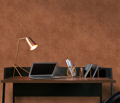Terracotta Textured Wallpaper Rust Vinyl Wallpaper Warm Neutral Plaster Effect Modern Luxury Wall Covering