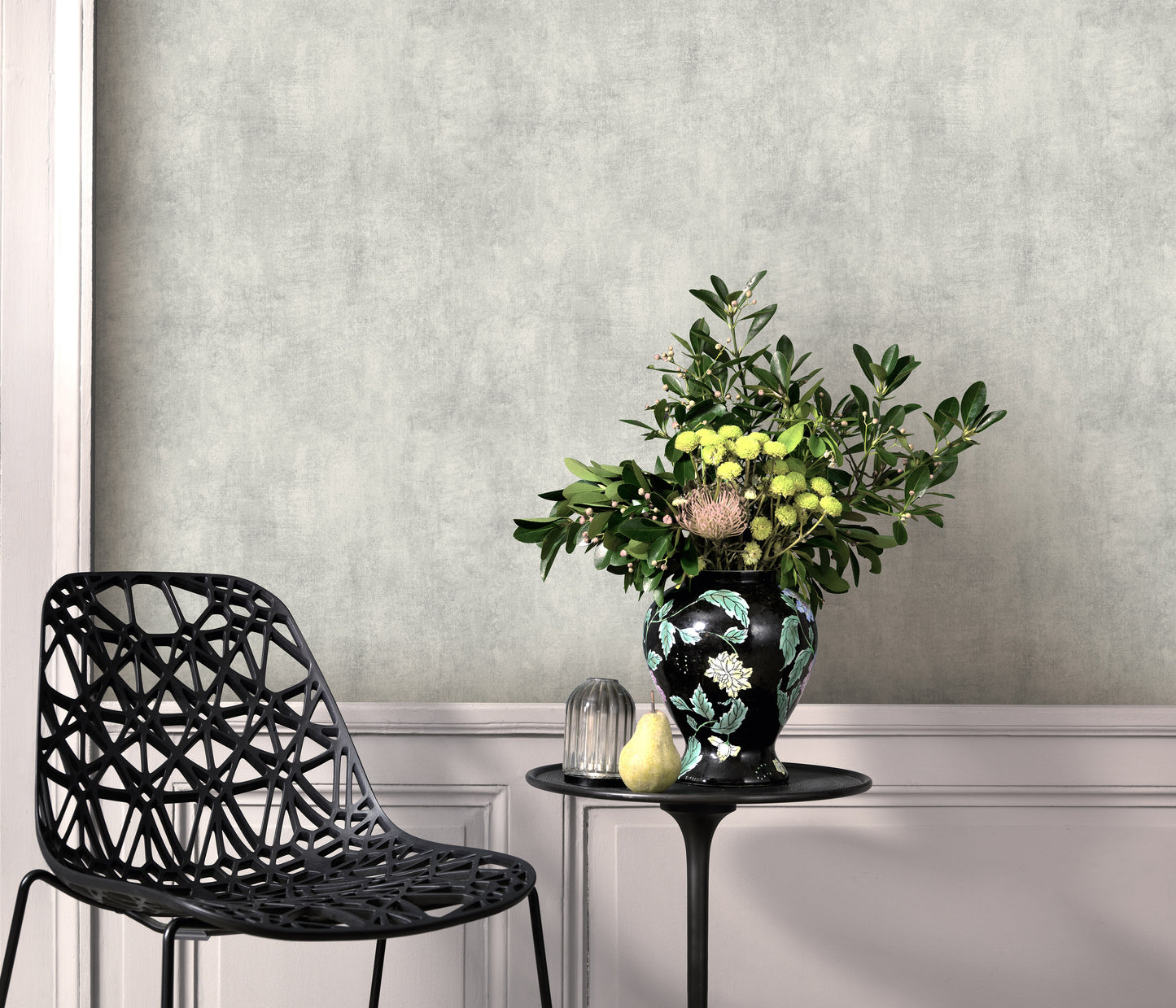 Light Grey modern wallpaper concrete wallpaper Neutral textured wallpaper Chalk matte wallpaper