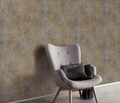 Bronze modern textured wallpaper Metallic concrete wallpaper kitchen bathroom wallpaper bedroom wallpaper