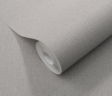 Grey Textured Fabric modern wallpaper faux kitchen bedroom bathroom wallpaper