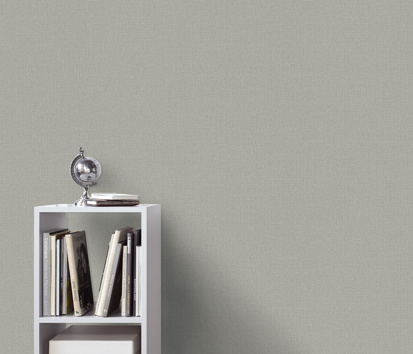 Grey Textured Fabric modern wallpaper faux kitchen bedroom bathroom wallpaper