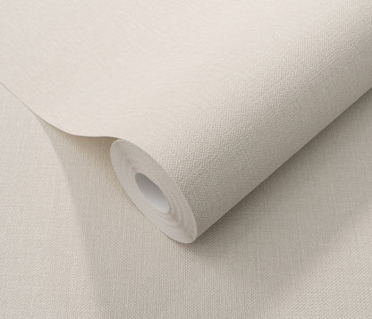 Ivory Linen Wallpaper Cream Textured Wallpaper Neutral Wall Covering Warm White Wallpaper Minimalist Modern Japandi Wallpaper Soft Beige