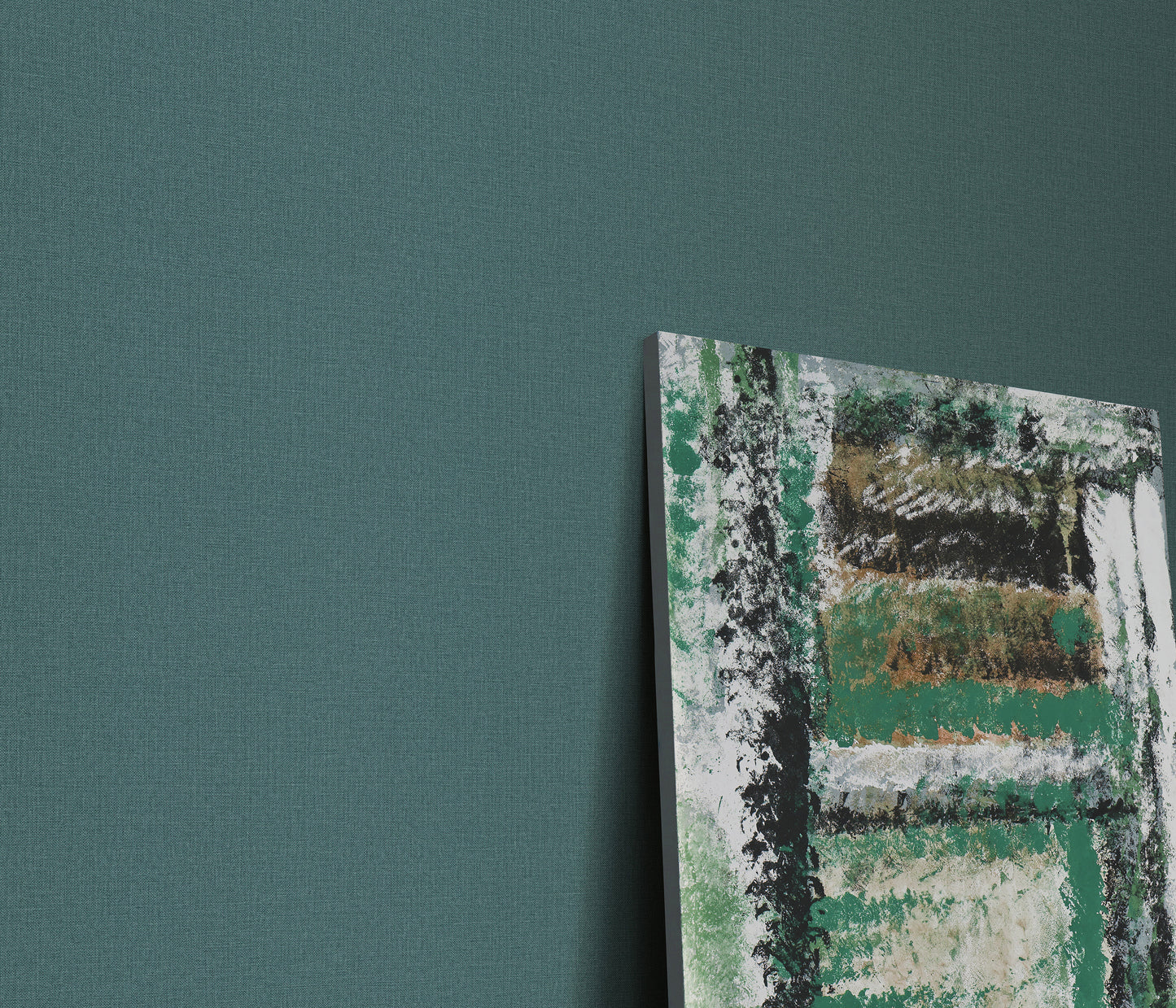 Teal Linen Wallpaper Green Blue Wallpaper Textured Wallpaper Dark Teal Wall Covering Moody Modern Wallpaper Japandi Accent Wall Luxury