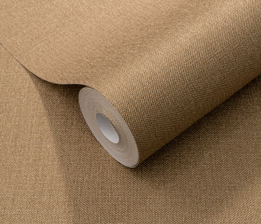 Caramel Tan Wallpaper Warm Brown Wallpaper Textured Linen Wallpaper Neutral Wallpaper Cozy Wall Decor Modern Minimalist Japandi Wallpaper