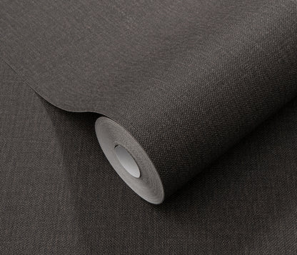 Dark Gray Wallpaper Textured Wallpaper Charcoal Wallpaper Modern Wallpaper Linen Wallpaper Moody Wall Decor Minimalist Wallpaper Accent Wall