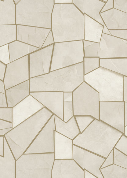 Geometric Wallpaper Gold Wallpaper Cream Wallpaper Modern Wallpaper Abstract Wallpaper Luxury Wallpaper Accent Wall Wallpaper Textured