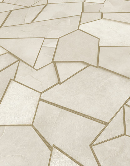 Geometric Wallpaper Gold Wallpaper Cream Wallpaper Modern Wallpaper Abstract Wallpaper Luxury Wallpaper Accent Wall Wallpaper Textured