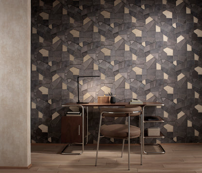Dark Wallpaper Geometric Wallpaper Black Wallpaper Gold Wallpaper Modern Wallpaper Luxury Wallpaper Abstract Wallpaper Accent Wall Wallpaper