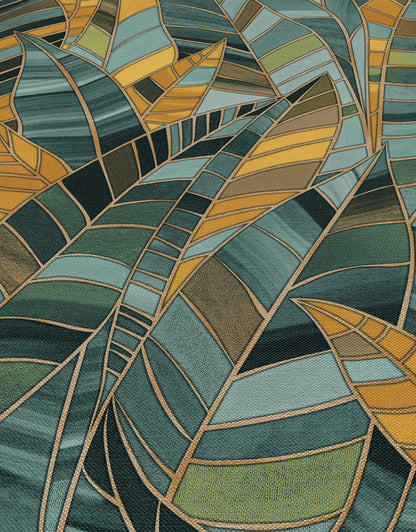 Teal Leaf Wallpaper Emerald Green Wallpaper Botanical Wallpaper Dark Wallpaper Luxury Wallpaper Textured Wallpaper Vinyl Wallpaper