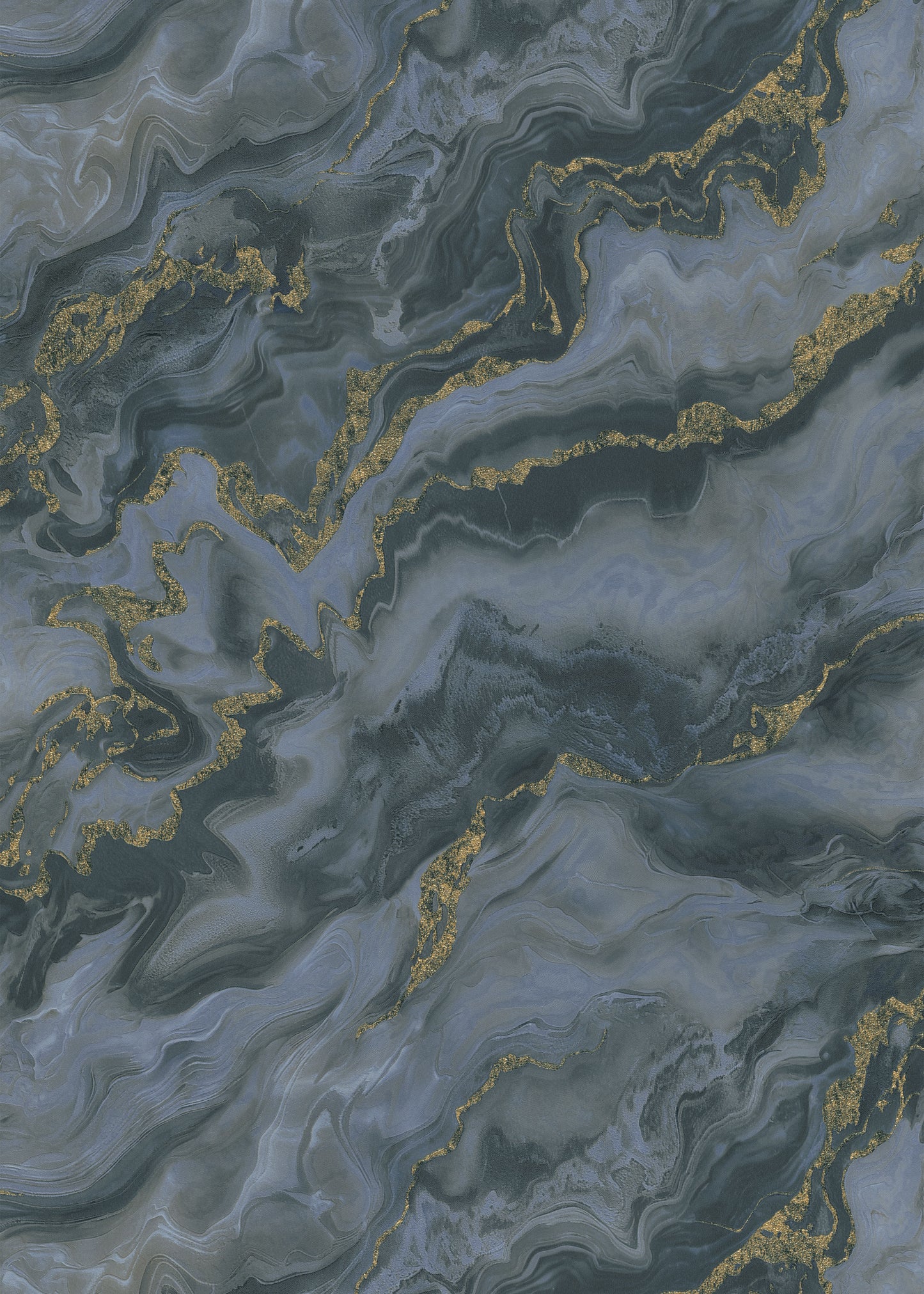 Black Dark Marble Gold Vein Luxury Wallpaper Moody Abstract Textured Wallpaper