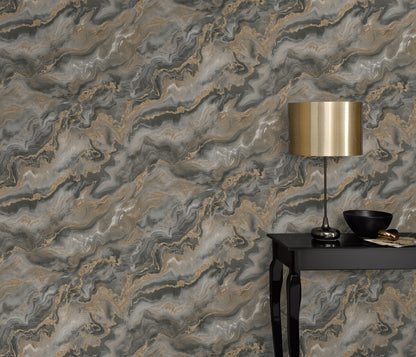 Taupe Marble Wallpaper Grey Marble Wallpaper Neutral Dark Wallpaper Luxury Wallpaper Modern Wallpaper Textured Wallpaper Vinyl Wallpaper