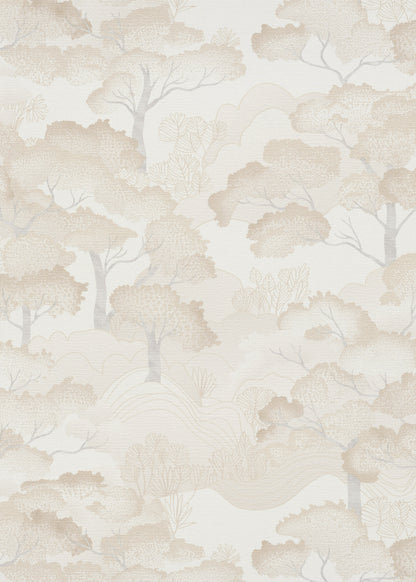 Beige Wallpaper Neutral Wallpaper Minimalist Wallpaper Chinoiserie Wallpaper Tree Wallpaper Forest Wallpaper Cream Wallpaper Textured