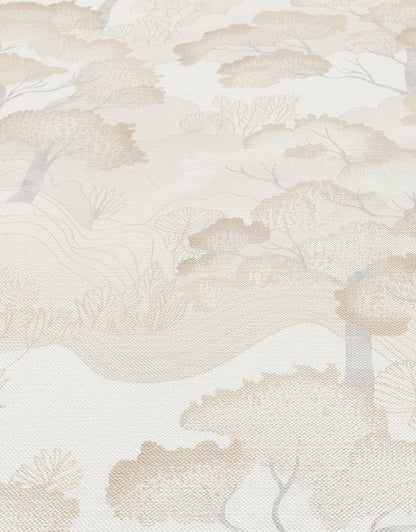 Beige Wallpaper Neutral Wallpaper Minimalist Wallpaper Chinoiserie Wallpaper Tree Wallpaper Forest Wallpaper Cream Wallpaper Textured