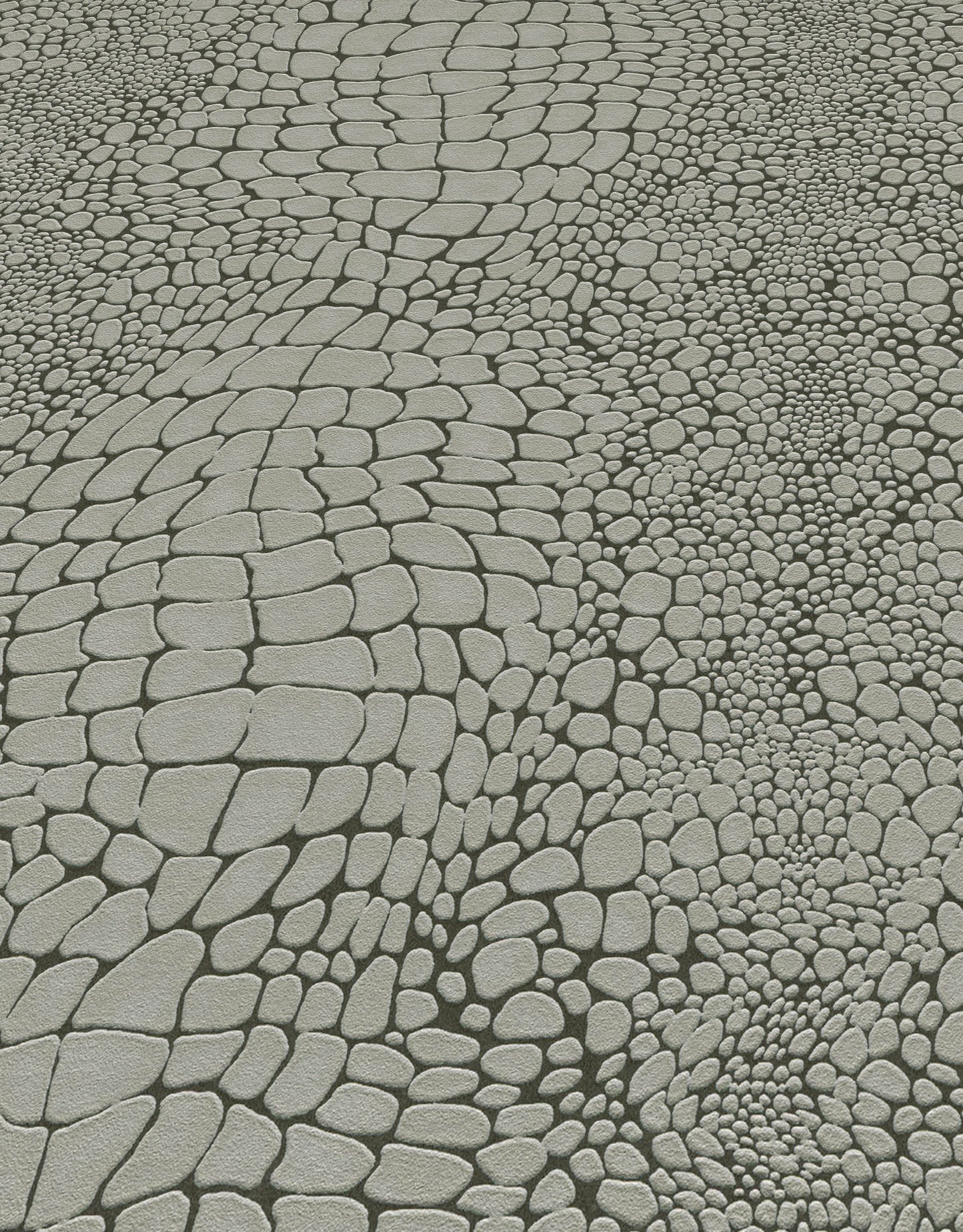 Grey Pebble Stone Wallpaper | Modern Organic Texture Wallpaper | Textured Vinyl Wallpaper | Neutral Nature Wall Decor | Cameo Collection