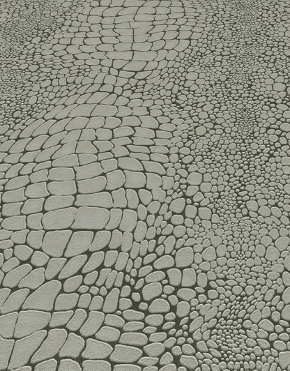 Grey Pebble Stone Wallpaper | Modern Organic Texture Wallpaper | Textured Vinyl Wallpaper | Neutral Nature Wall Decor | Cameo Collection