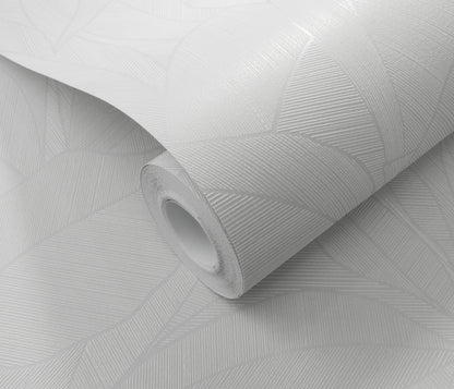White Geometric Wallpaper | Modern Textured Line Wallpaper | Minimalist Abstract Vinyl Wallpaper | Neutral Wall Decor | Cameo Collection