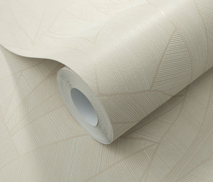 Beige Geometric Wallpaper | Modern Textured Line Wallpaper | Neutral Abstract Vinyl Wallpaper | Minimalist Wall Decor | Cameo Collection