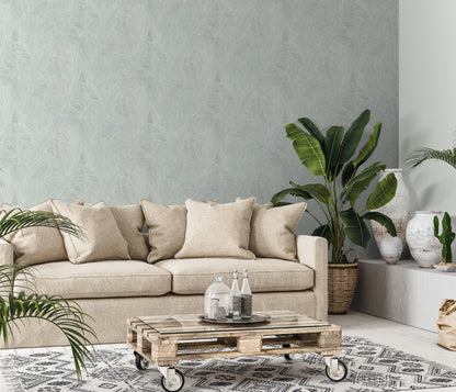 Sage Green Geometric Wallpaper | Modern Abstract Line Wallpaper | Textured Vinyl Wallpaper | Minimalist Neutral Wall Decor Cameo Collection