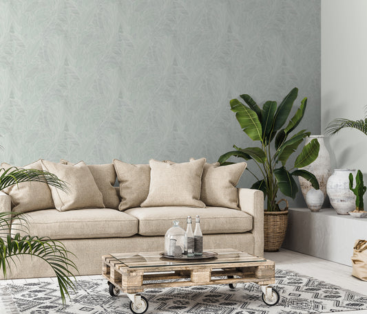 Sage Green Geometric Wallpaper | Modern Abstract Line Wallpaper | Textured Vinyl Wallpaper | Minimalist Neutral Wall Decor Cameo Collection