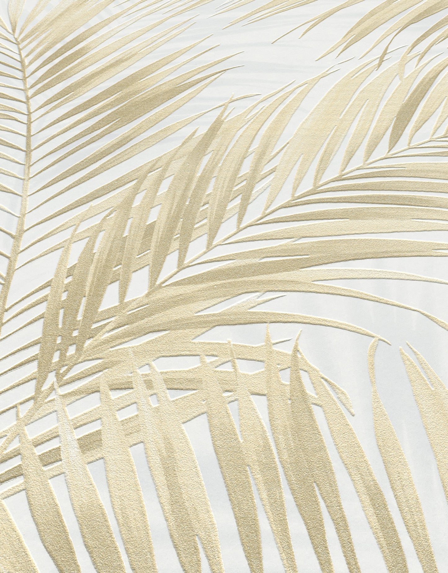 Beige Palm Leaf Wallpaper | Neutral Tropical Botanical Wallpaper | Modern Vinyl Wallpaper Non-Woven | Minimalist Nature Wall Decor