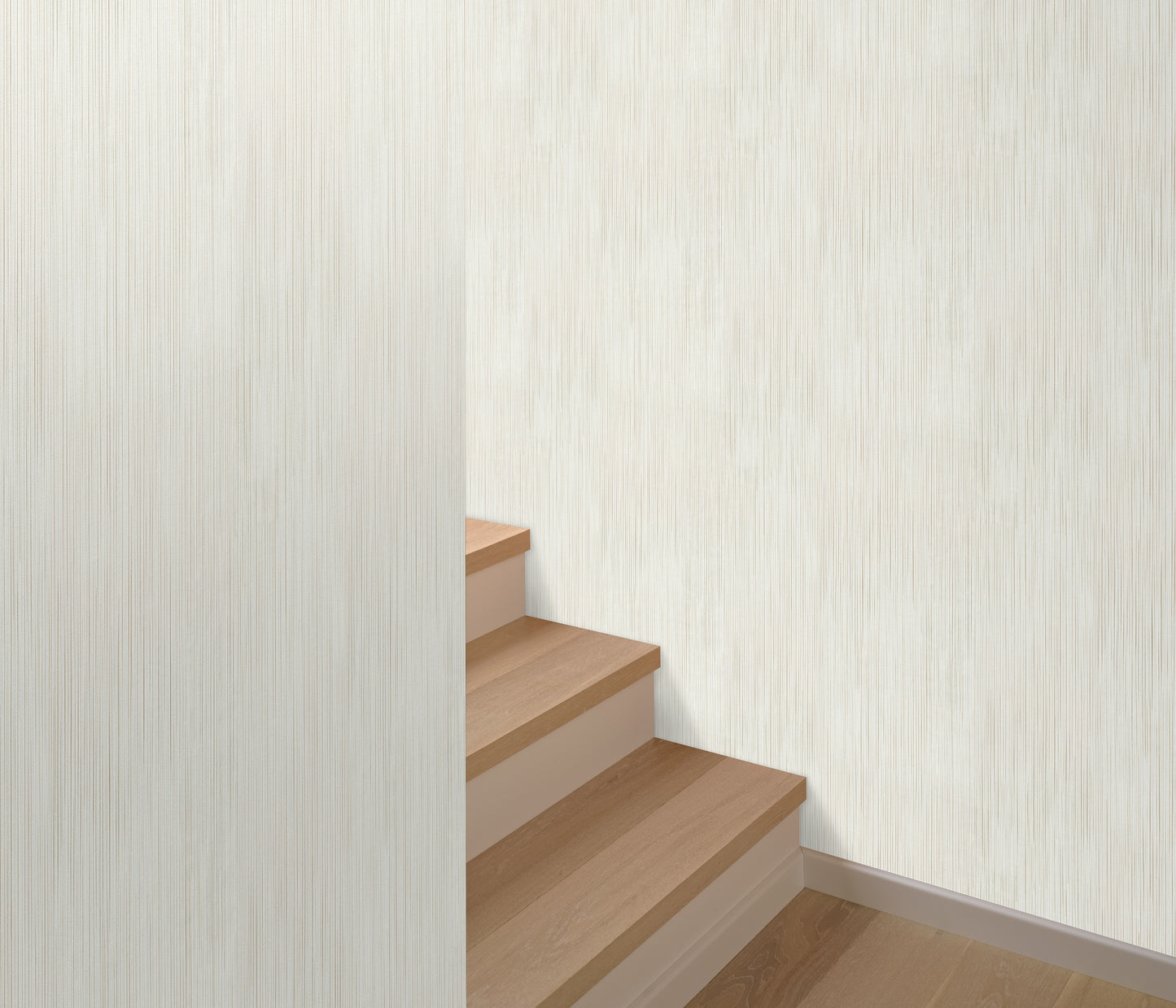 Beige Stripe Wallpaper | Modern Vertical Line Wallpaper | Neutral Textured Vinyl Wallpaper | Minimalist Wall Decor | Cameo Collection