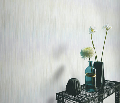 Pastel Stripe Wallpaper | Soft Neutral Vertical Line Wallpaper | Modern Textured Vinyl Wallpaper | Minimalist Wall Decor | Cameo Collection