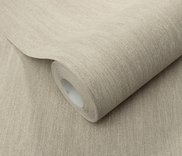 Beige Greige Textured Wallpaper | Neutral Vinyl Wallpaper | Modern Minimalist Wall Covering | Soft Fabric Effect | Cameo Collection