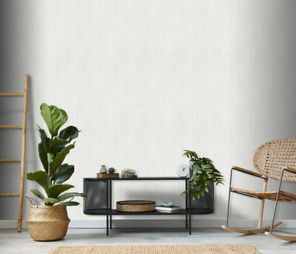 Off White Textured Wallpaper | Neutral Vinyl Wallpaper | Modern Minimalist Wall Covering | Soft Linen Effect Decor | Cameo Collection