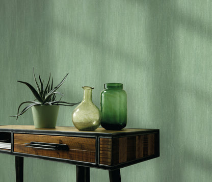 Sage Green Wallpaper Textured Vinyl Wallpaper Non Woven Minimalist Plain Fabric Effect Wall Decor