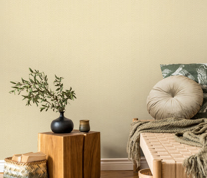 Chevron Textured Wallpaper Beige Vinyl Wallpaper Non Woven Zigzag Pattern Neutral Modern Wall Covering