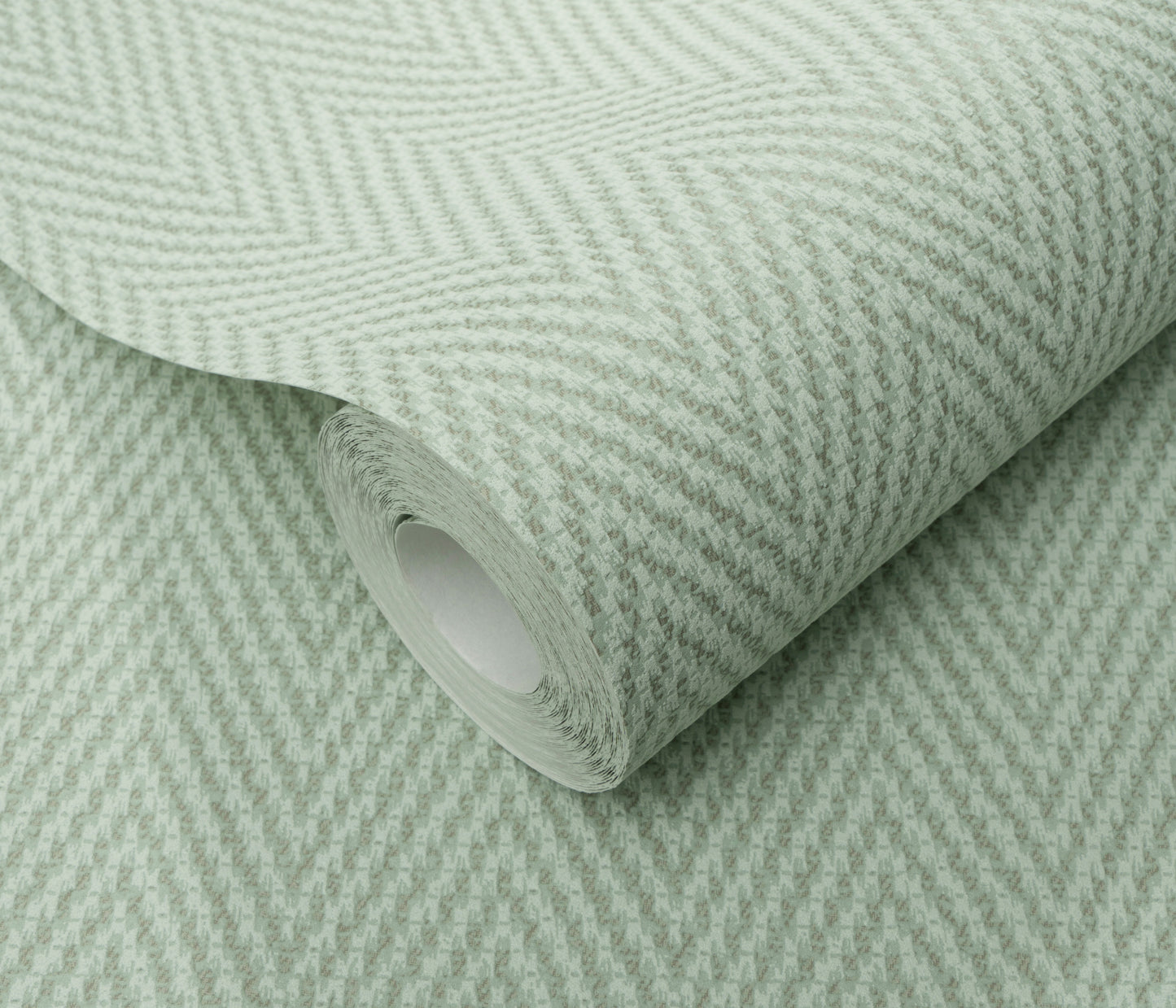 Sage Green Chevron Wallpaper | Textured Vinyl Wallpaper | Modern Geometric Wall Covering | Soft Pattern Minimal Decor | Cameo Collection