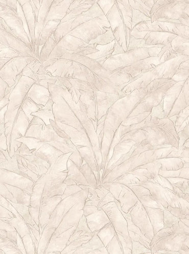 Floral Tropical Beige Modern Wallpaper