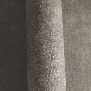Dark Grey Linen Texture Vinyl Wallpaper – Modern Textured Fabric Look Wall Covering for Living Room & Office