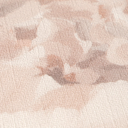 Vintage Romantic Warm Peach Peony Floral Wallpaper | Elegant Textured Canvas Watercolor Blossom Wall Covering | Luxury Classic Cottagecore
