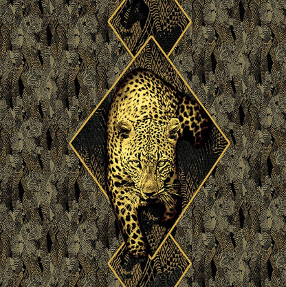 Roberto Cavalli RC19119 Gold Leopard Wall Mural | Luxury Wallpaper